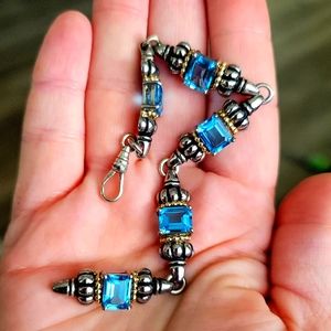 Fine jewelry bracelet - blue topaz